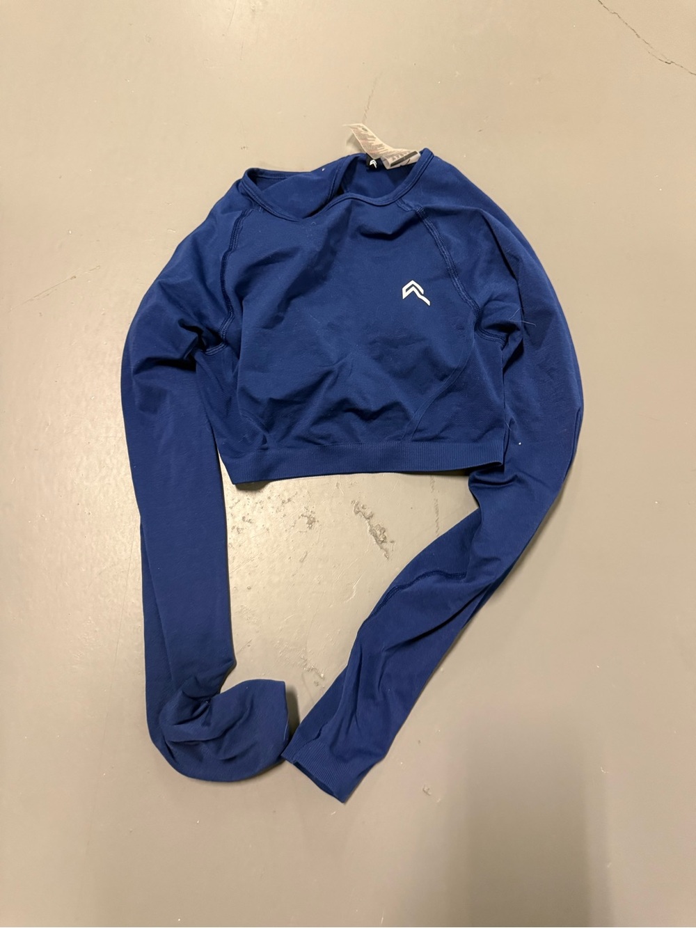 Oner Active Women's Royal Blue Long Sleeve Crop Top